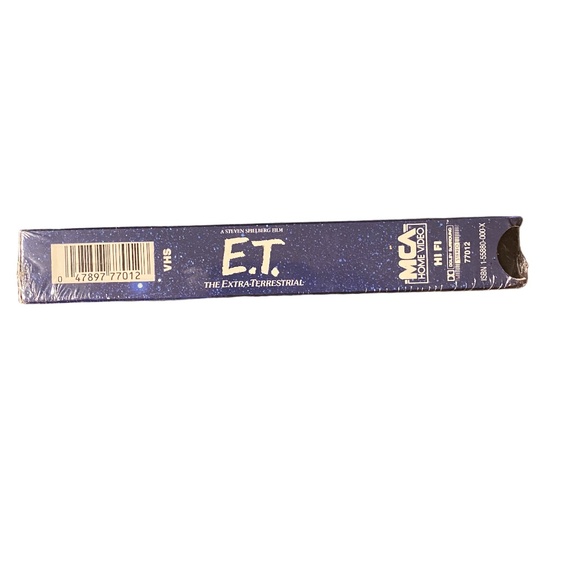 MCA 1988 Sealed Blue Cover E.T. The Extra-Terrestrial VHS Tape 80s Nostalgia - Picture 9 of 9